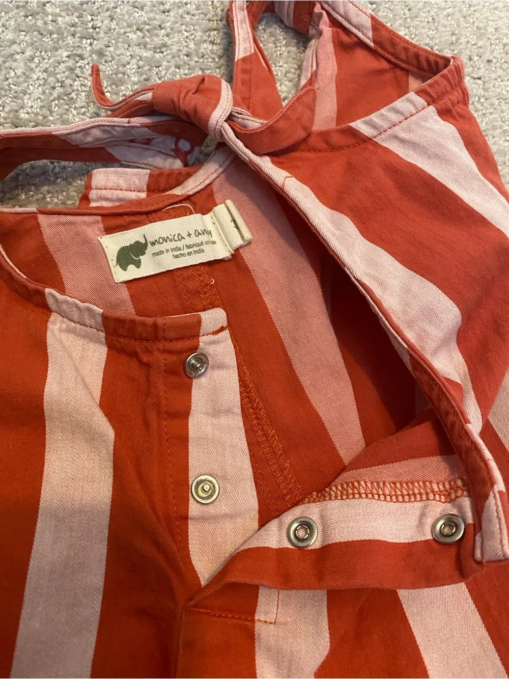 MONICA + ANDY Cabana Striped Romper